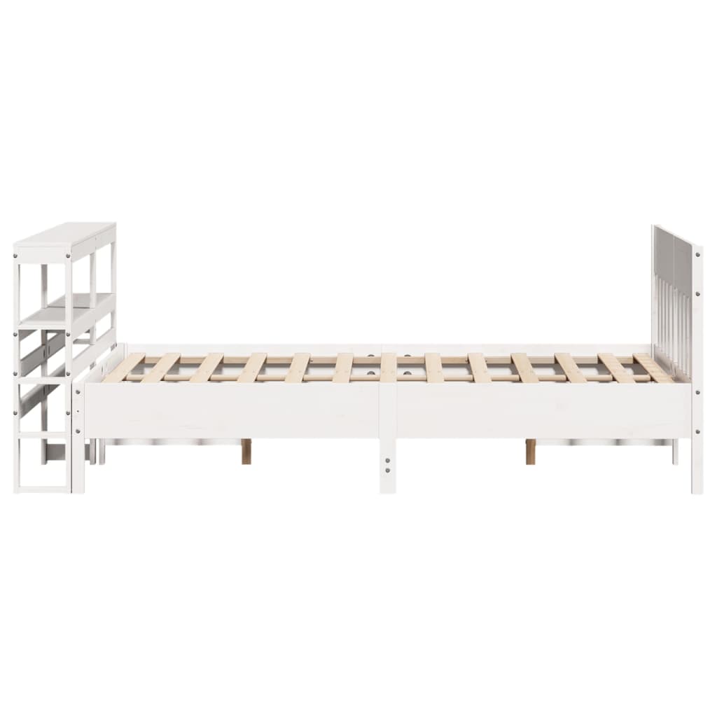 Sengeramme uten madrass hvit 120x200 cm heltre furu