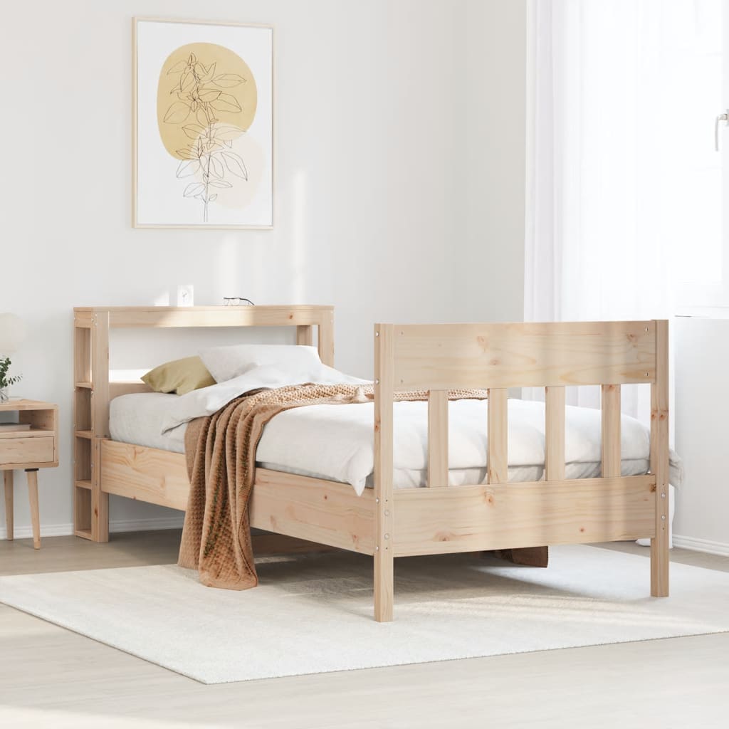 Sengeramme uten madrass 75x190 cm heltre furu
