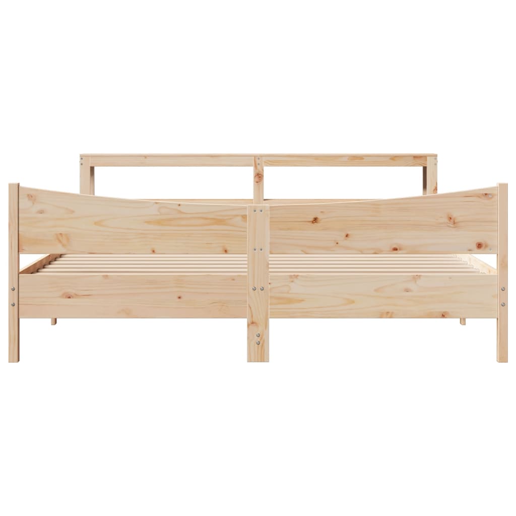 Sengeramme med hodegavl 180x200 cm heltre furu
