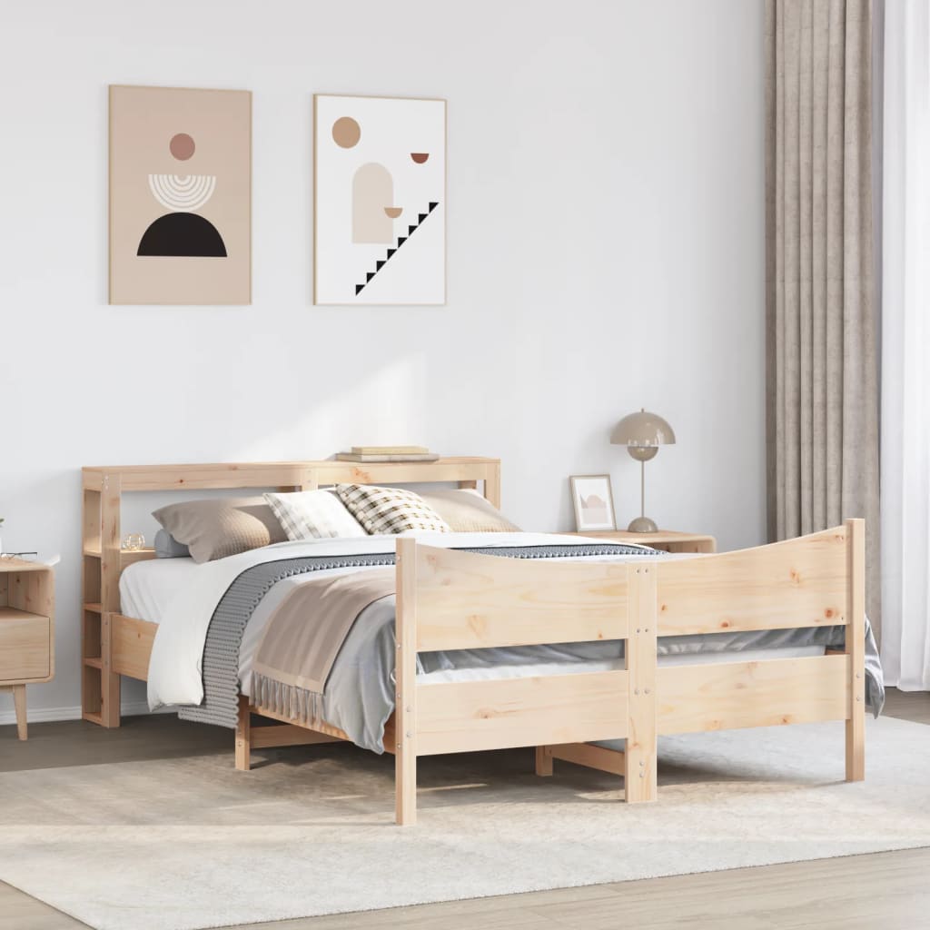 Sengeramme med hodegavl 160x200 cm heltre furu