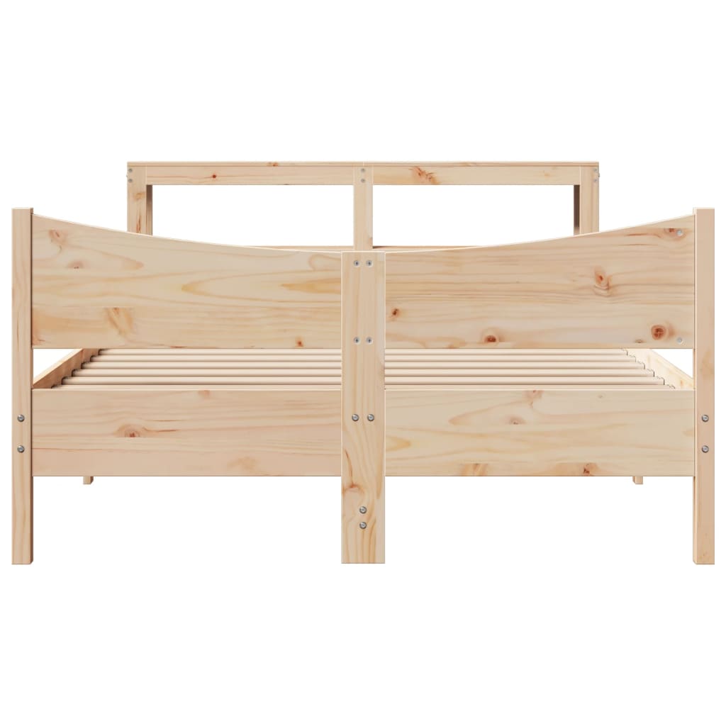 Sengeramme med hodegavl 150x200 cm heltre furu