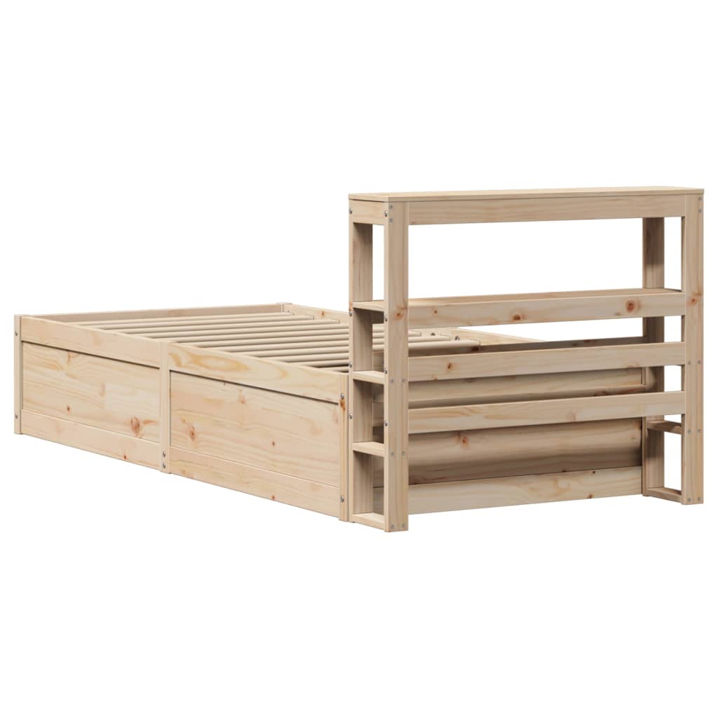 Sengeramme med hodegavl 75x190 cm heltre furu