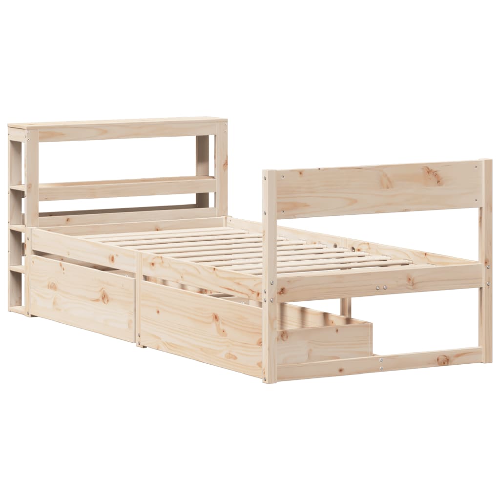 Sengeramme uten madrass 75x190 cm heltre furu