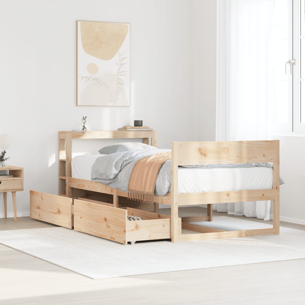 Sengeramme uten madrass 75x190 cm heltre furu