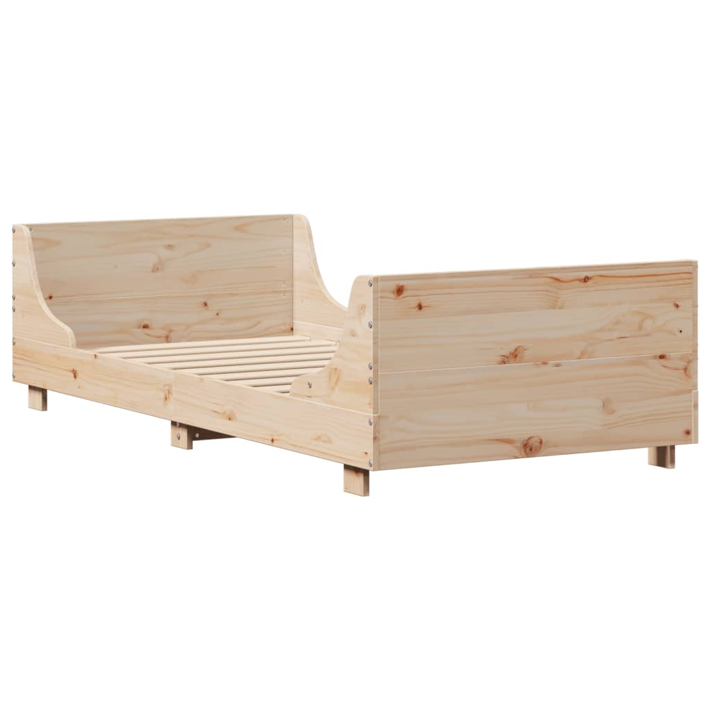 Sengeramme uten madrass 75x190 cm heltre furu