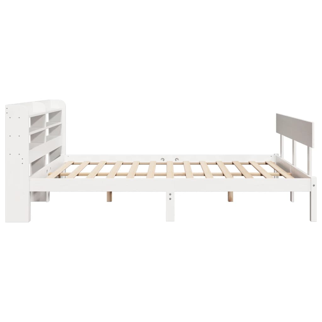 Sengeramme uten madrass hvit 135x190 cm heltre furu