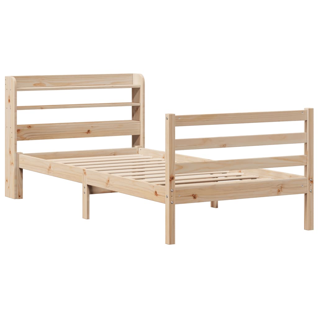 Sengeramme med hodegavl 100x200 cm heltre furu