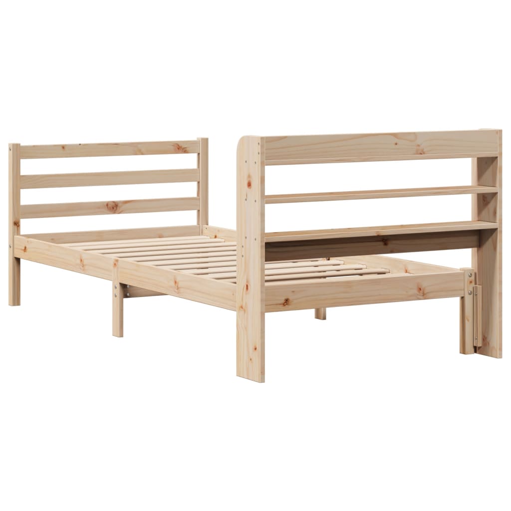 Sengeramme med hodegavl 100x200 cm heltre furu