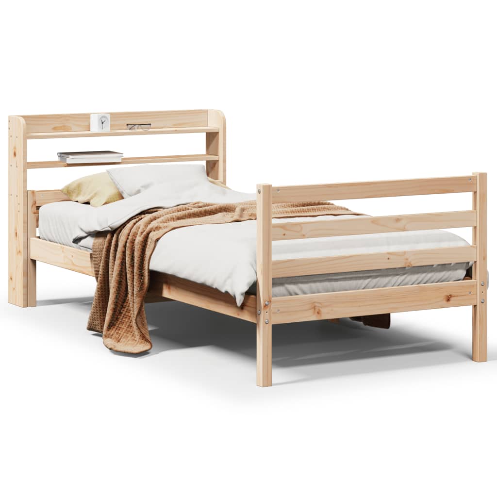 Sengeramme med hodegavl 100x200 cm heltre furu
