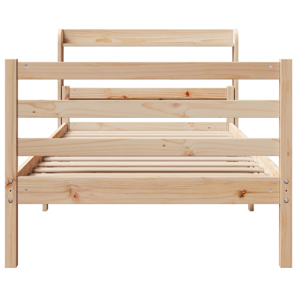 Sengeramme med hodegavl 100x200 cm heltre furu