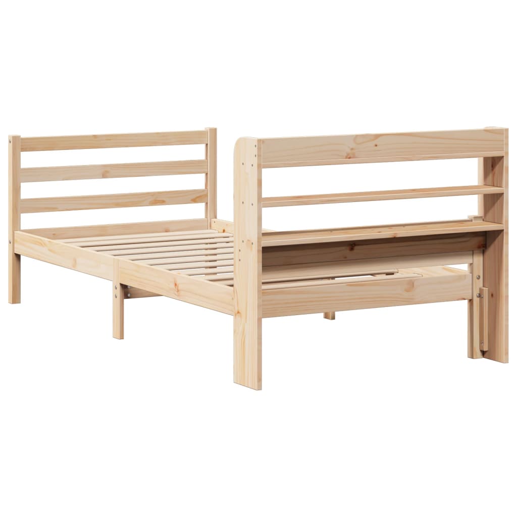 Sengeramme med hodegavl 100x200 cm heltre furu