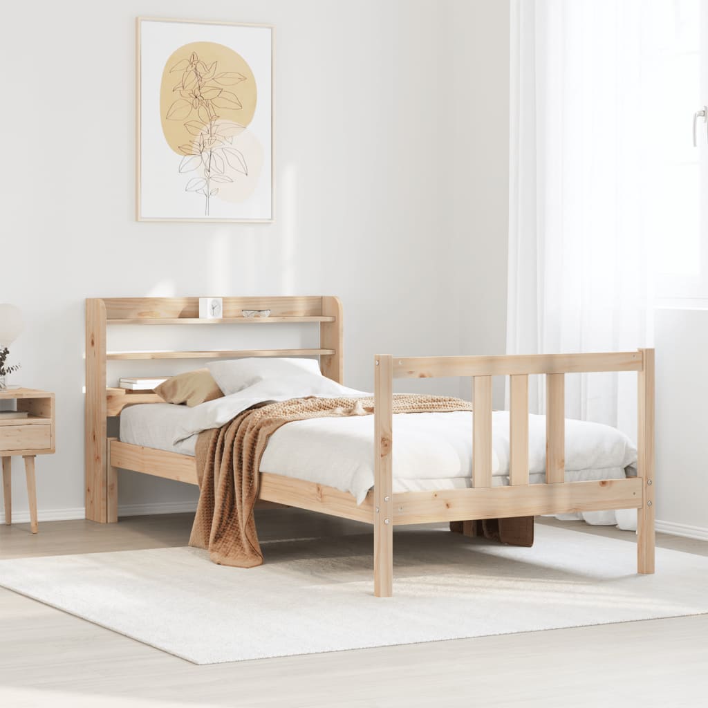 Sengeramme med hodegavl 75x190 cm heltre furu