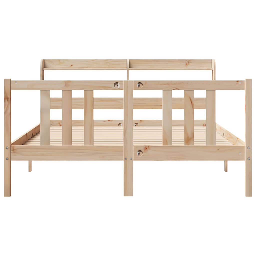 Sengeramme med hodegavl 135x190 cm heltre furu