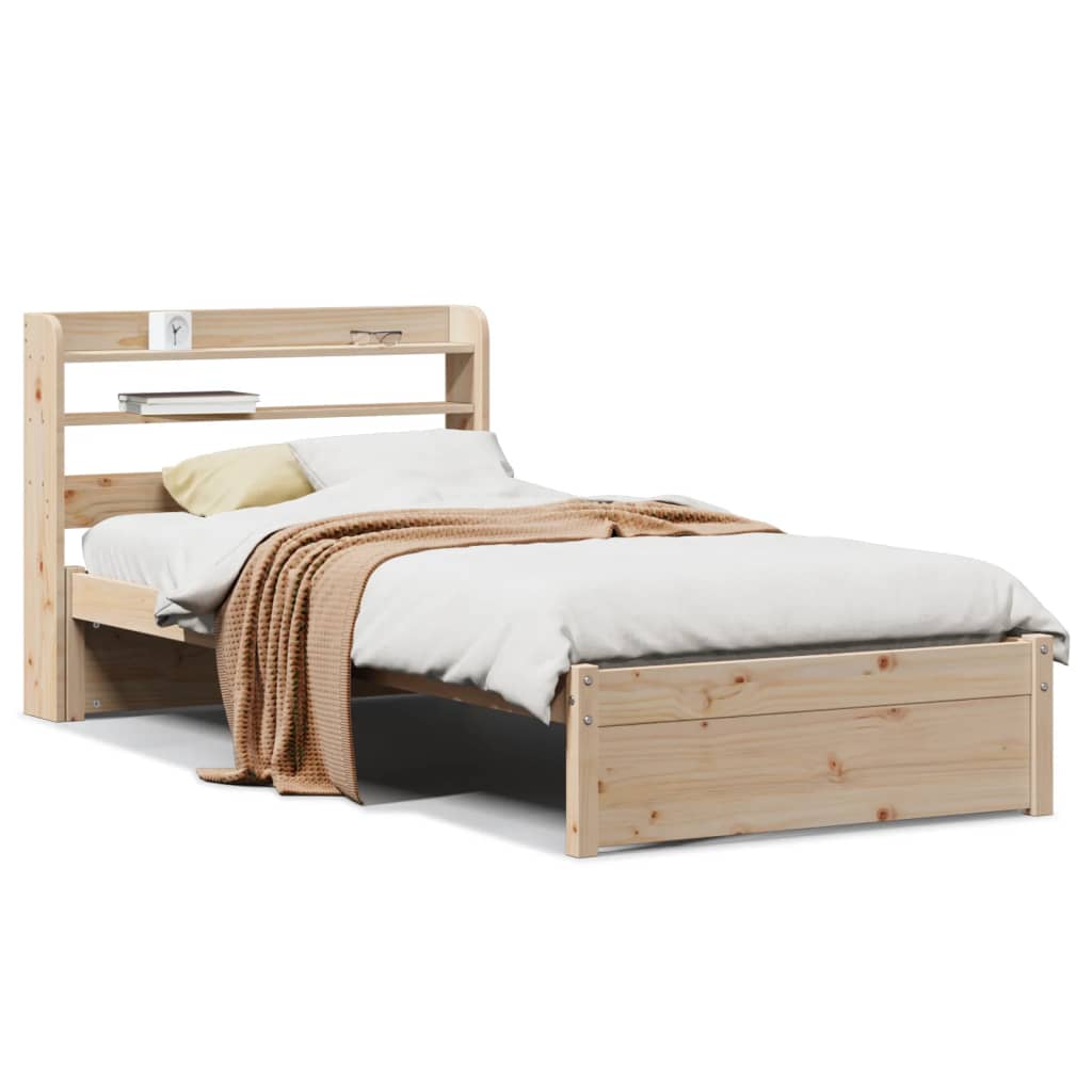 Sengeramme med hodegavl 75x190 cm heltre furu