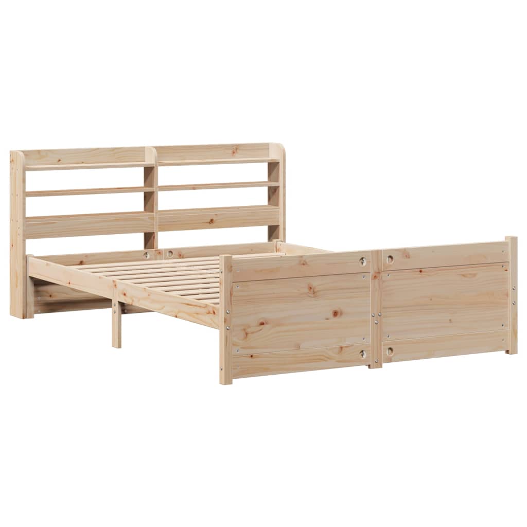 Sengeramme med hodegavl 135x190 cm heltre furu