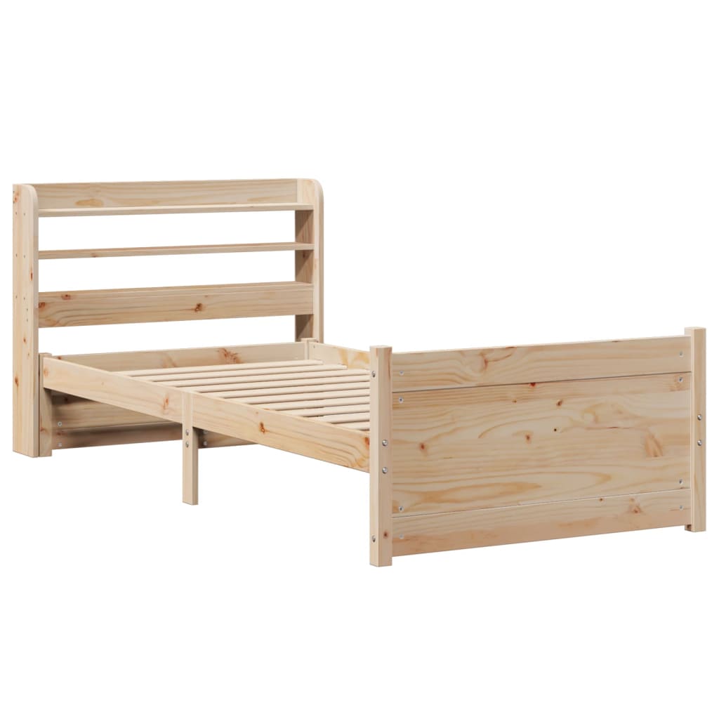 Sengeramme med hodegavl 90x200 cm heltre furu