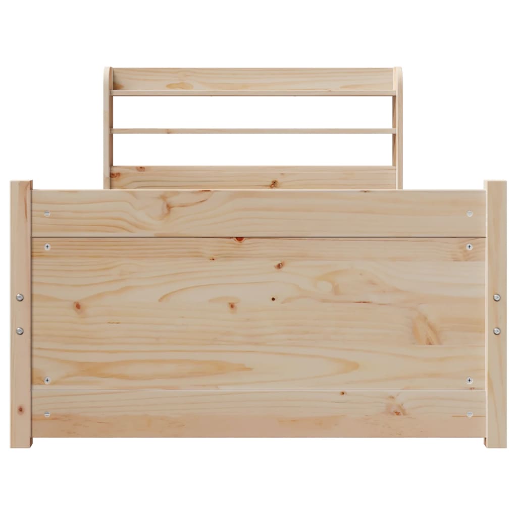Sengeramme med hodegavl 90x200 cm heltre furu