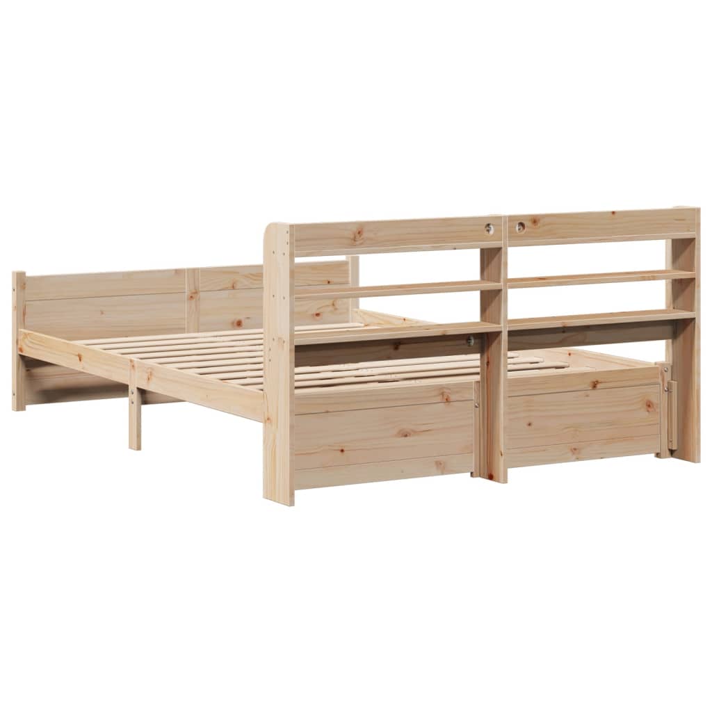 Sengeramme med hodegavl 120x200 cm heltre furu