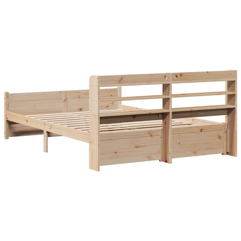 Sengeramme med hodegavl 150x200 cm heltre furu
