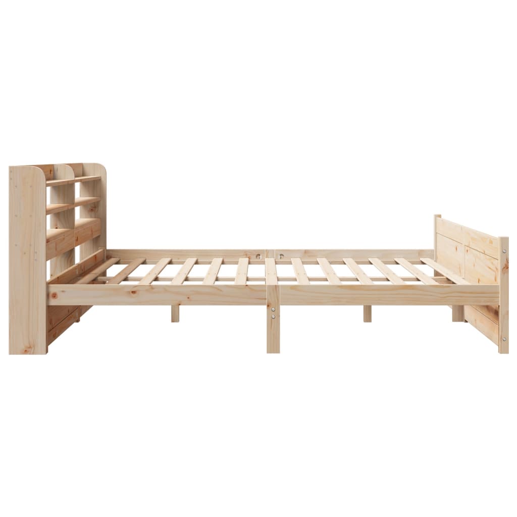 Sengeramme med hodegavl 200x200 cm heltre furu