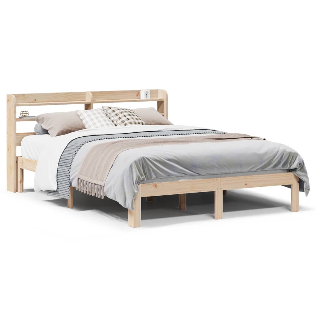 Sengeramme med hodegavl 120x190 cm heltre furu