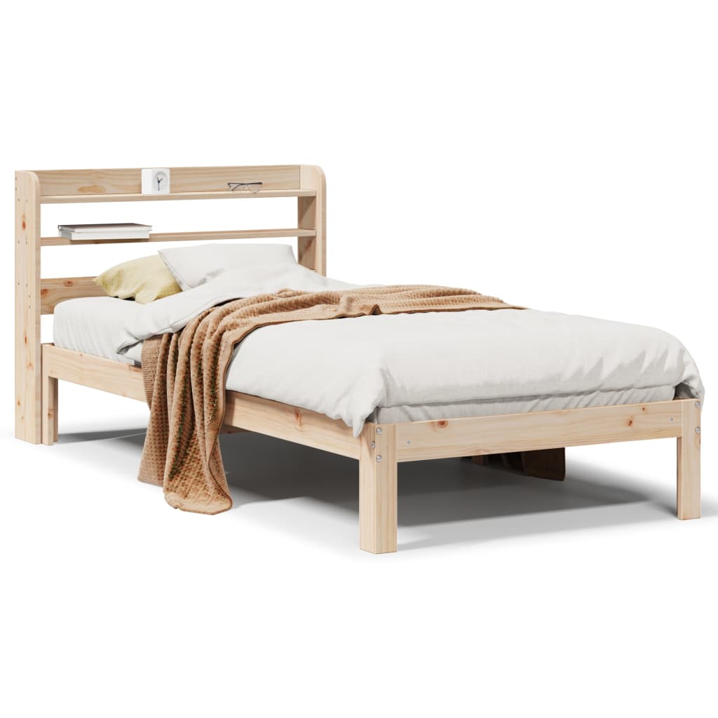 Sengeramme med hodegavl 90x200 cm heltre furu