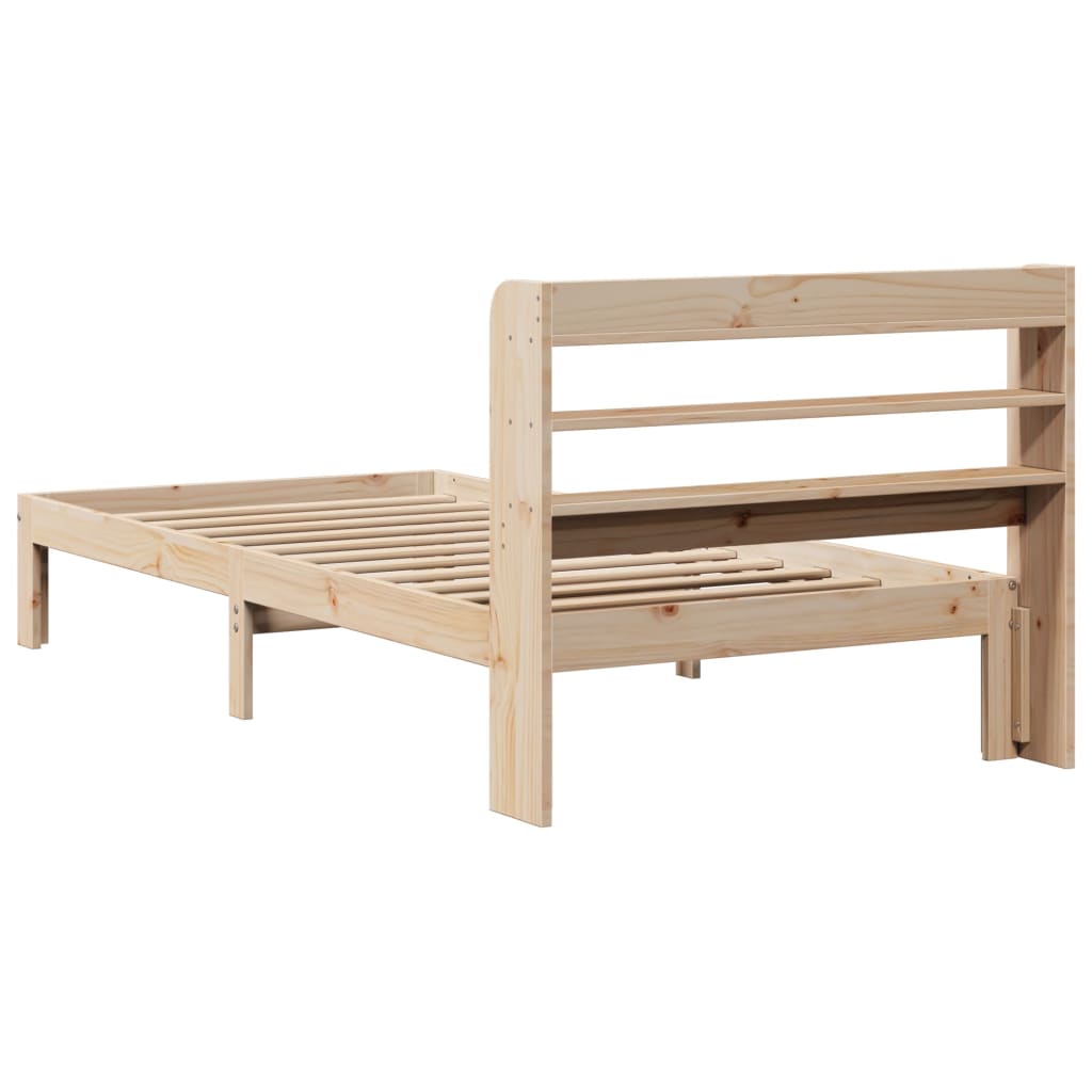 Sengeramme med hodegavl 90x200 cm heltre furu