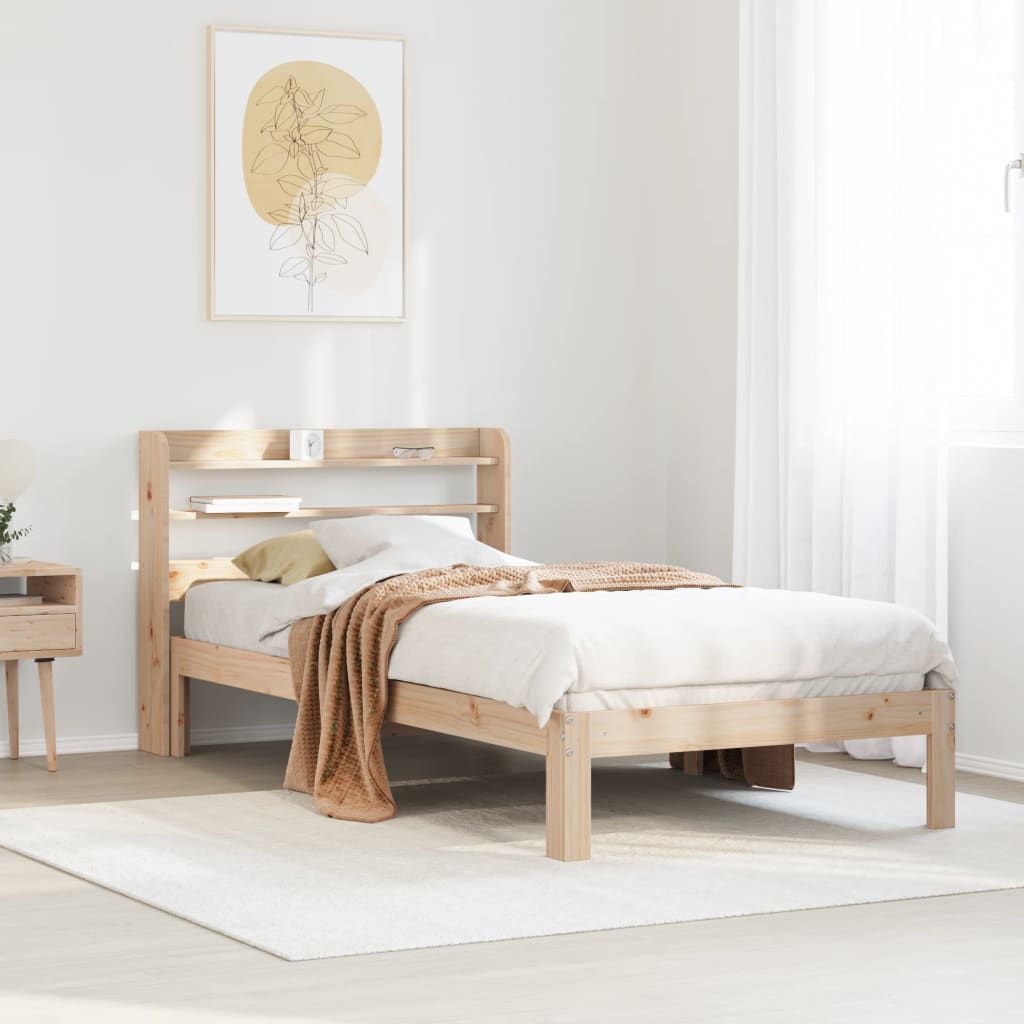 Sengeramme med hodegavl 90x200 cm heltre furu