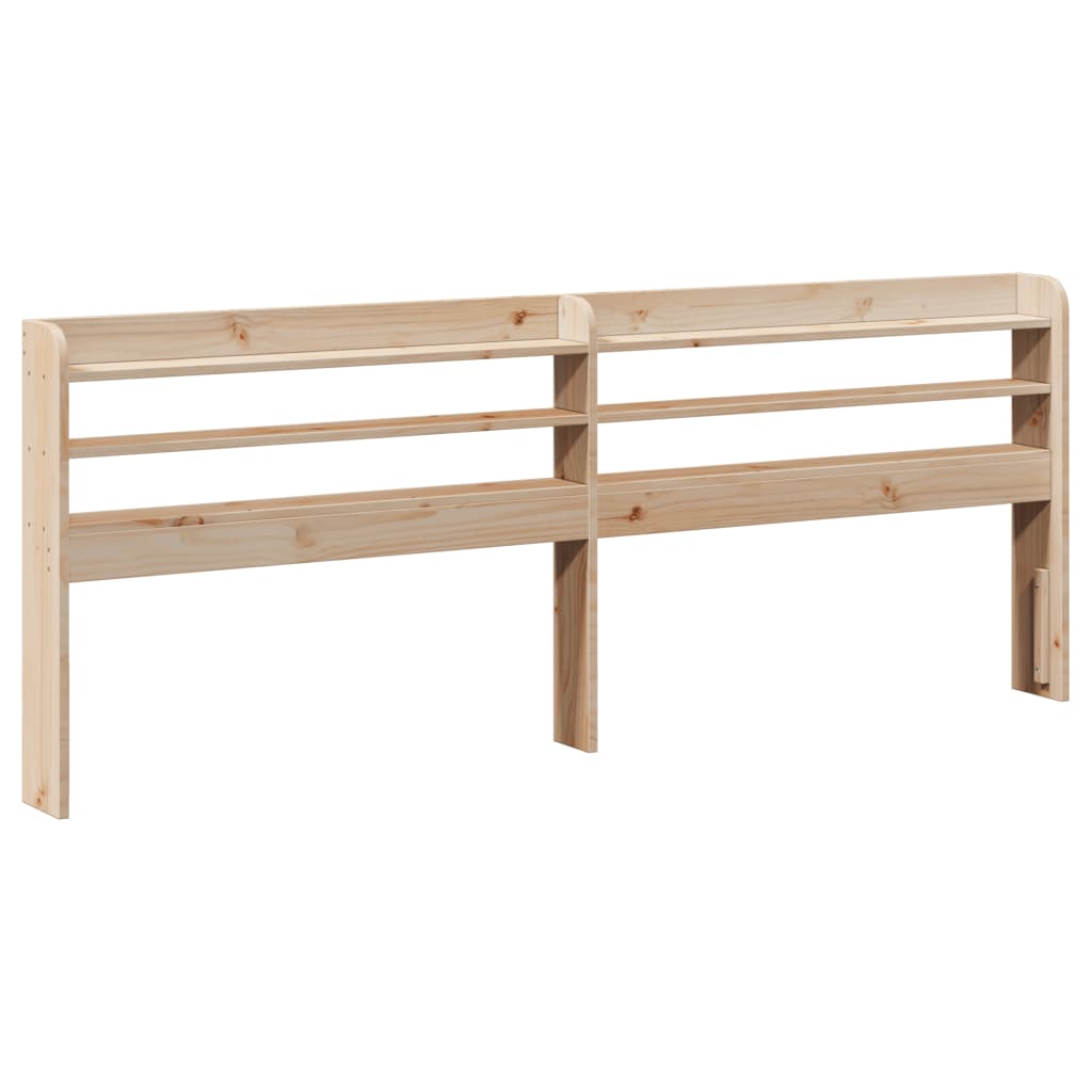 Sengeramme med hodegavl 200x200 cm heltre furu