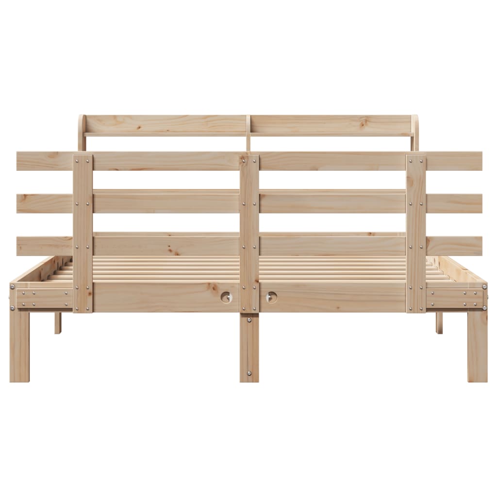 Sengeramme med hodegavl 135x190 cm heltre furu