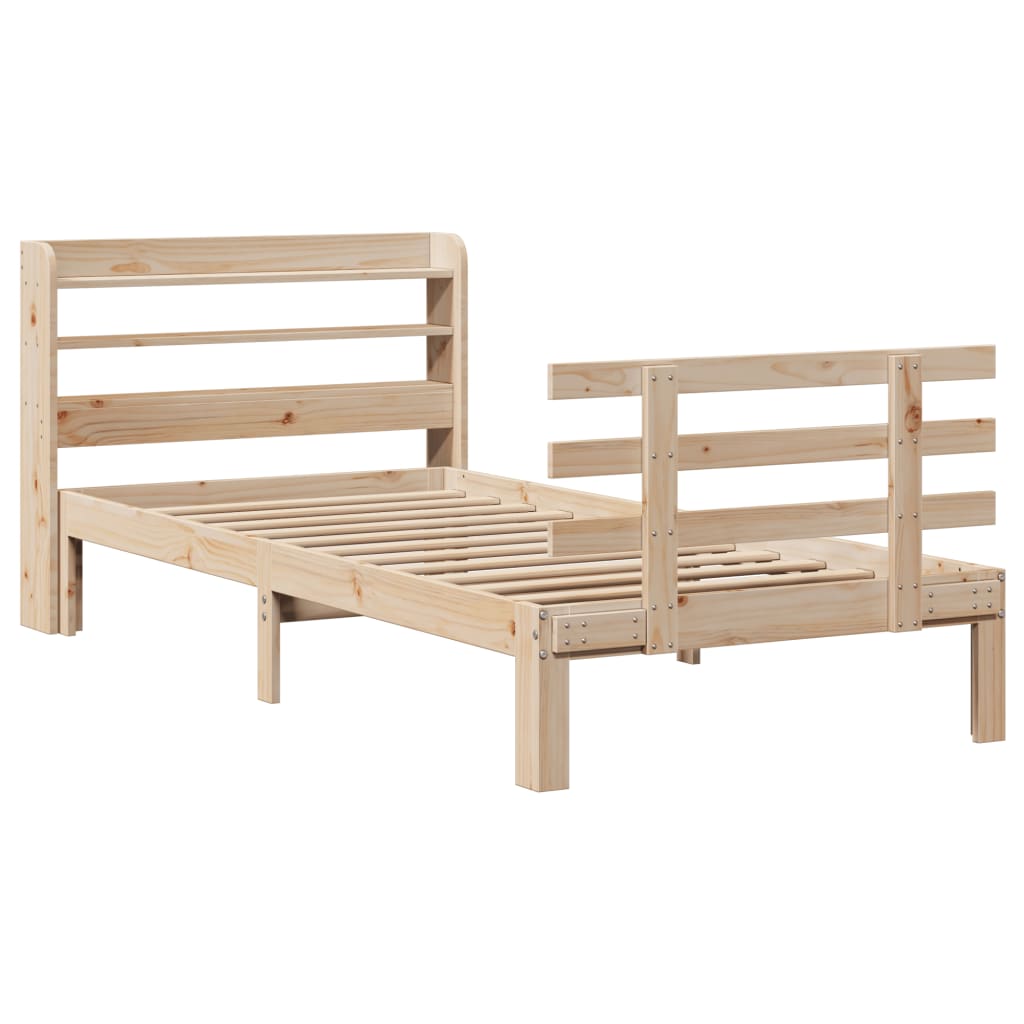 Sengeramme med hodegavl 100x200 cm heltre furu