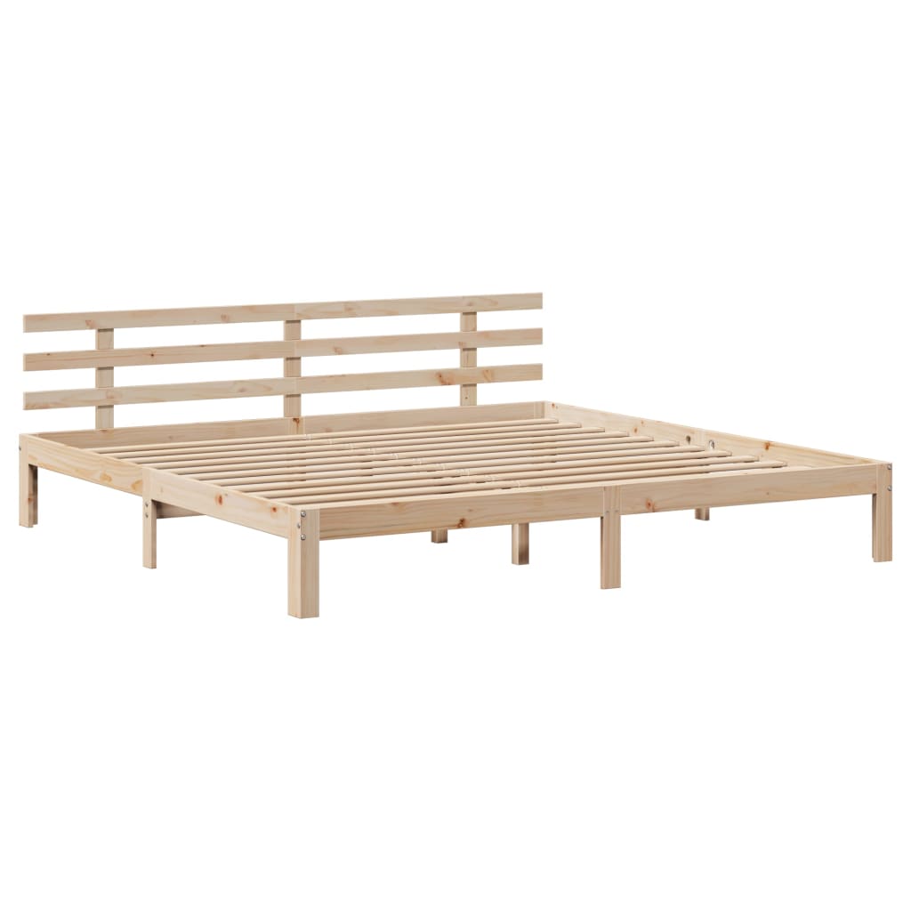 Sengeramme med hodegavl 180x200 cm heltre furu