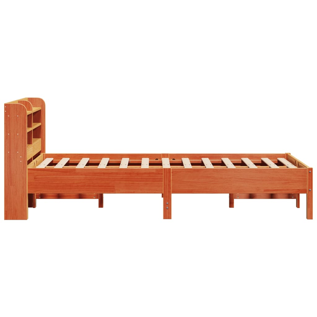 Sengeramme uten madrass voksbrun 120x200 cm heltre furu