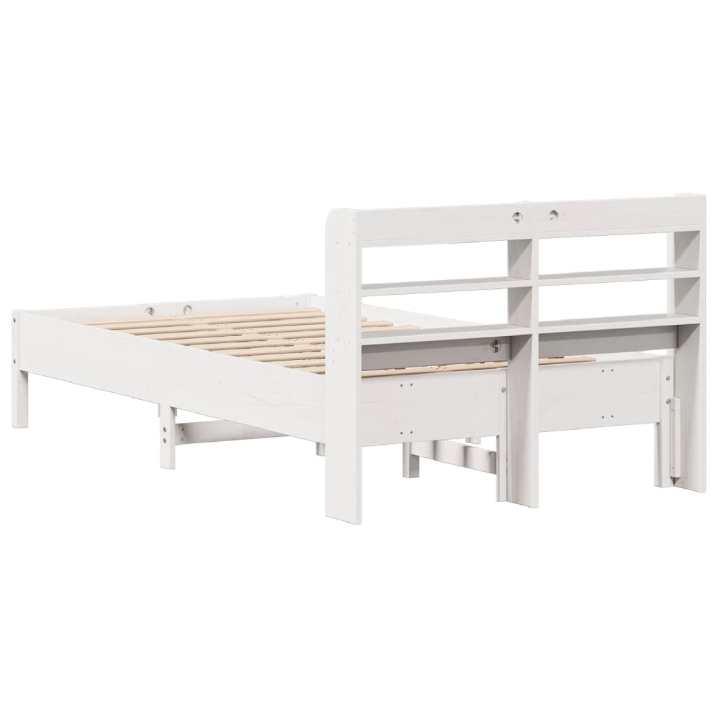 Sengeramme uten madrass hvit 90x200 cm heltre furu