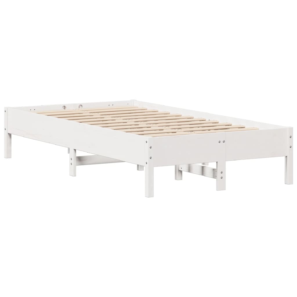 Sengeramme uten madrass hvit 120x190 cm heltre furu