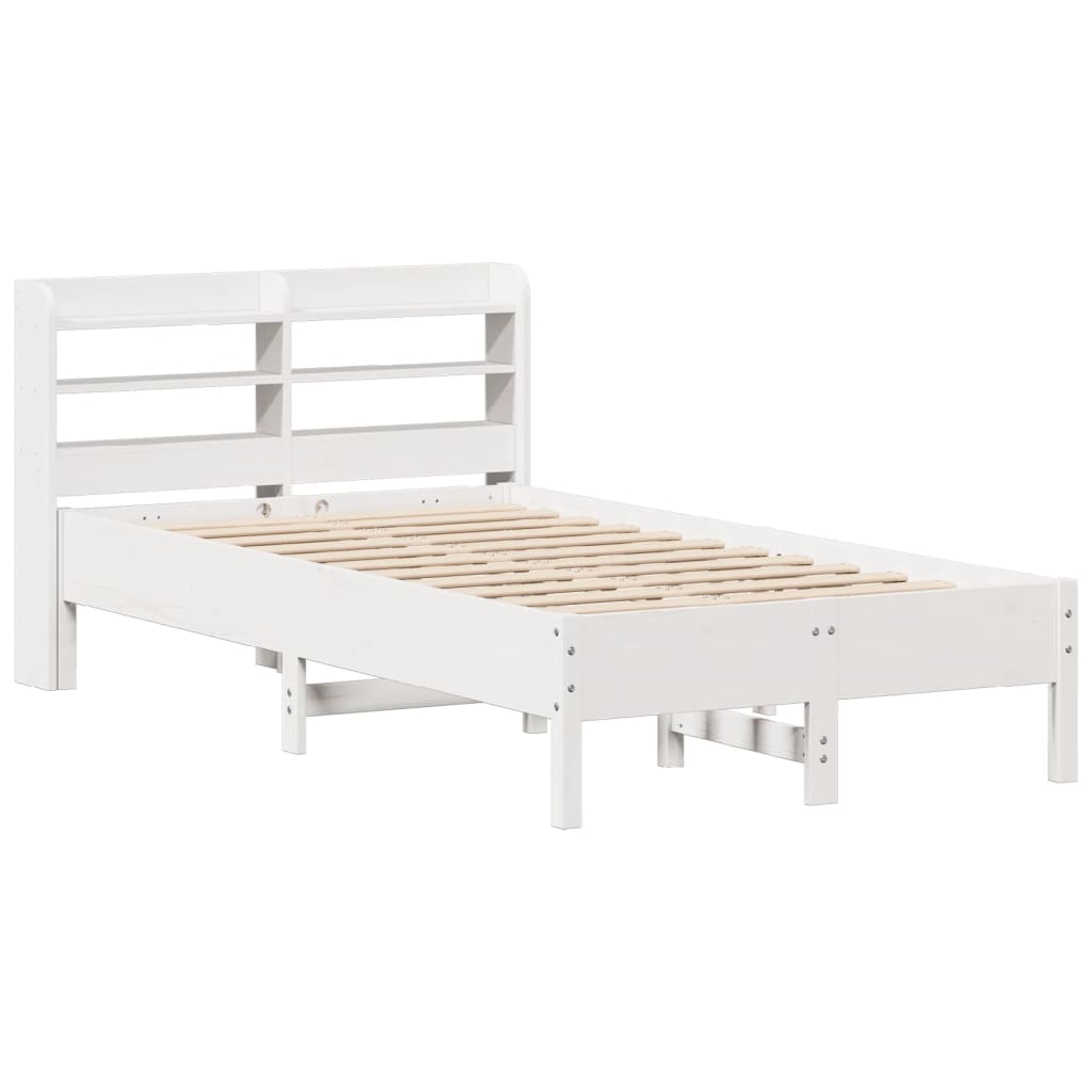 Sengeramme uten madrass hvit 75x190 cm heltre furu