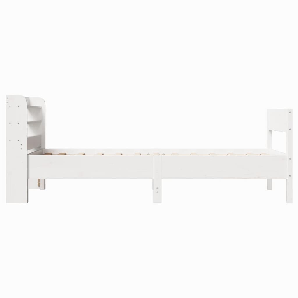 Sengeramme uten madrass hvit 90x190 cm heltre furu