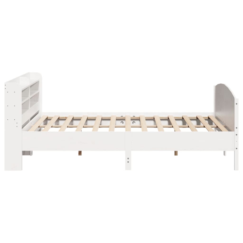 Sengeramme uten madrass hvit 180x200 cm heltre furu