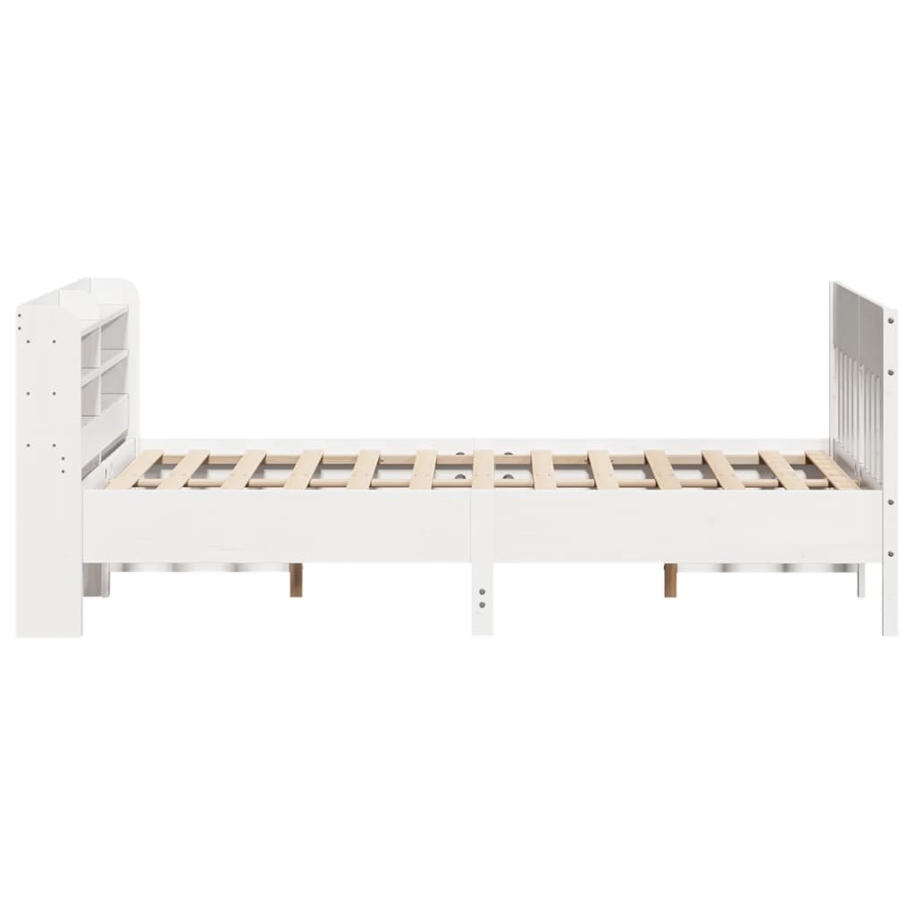 Sengeramme uten madrass hvit 160x200 cm heltre furu