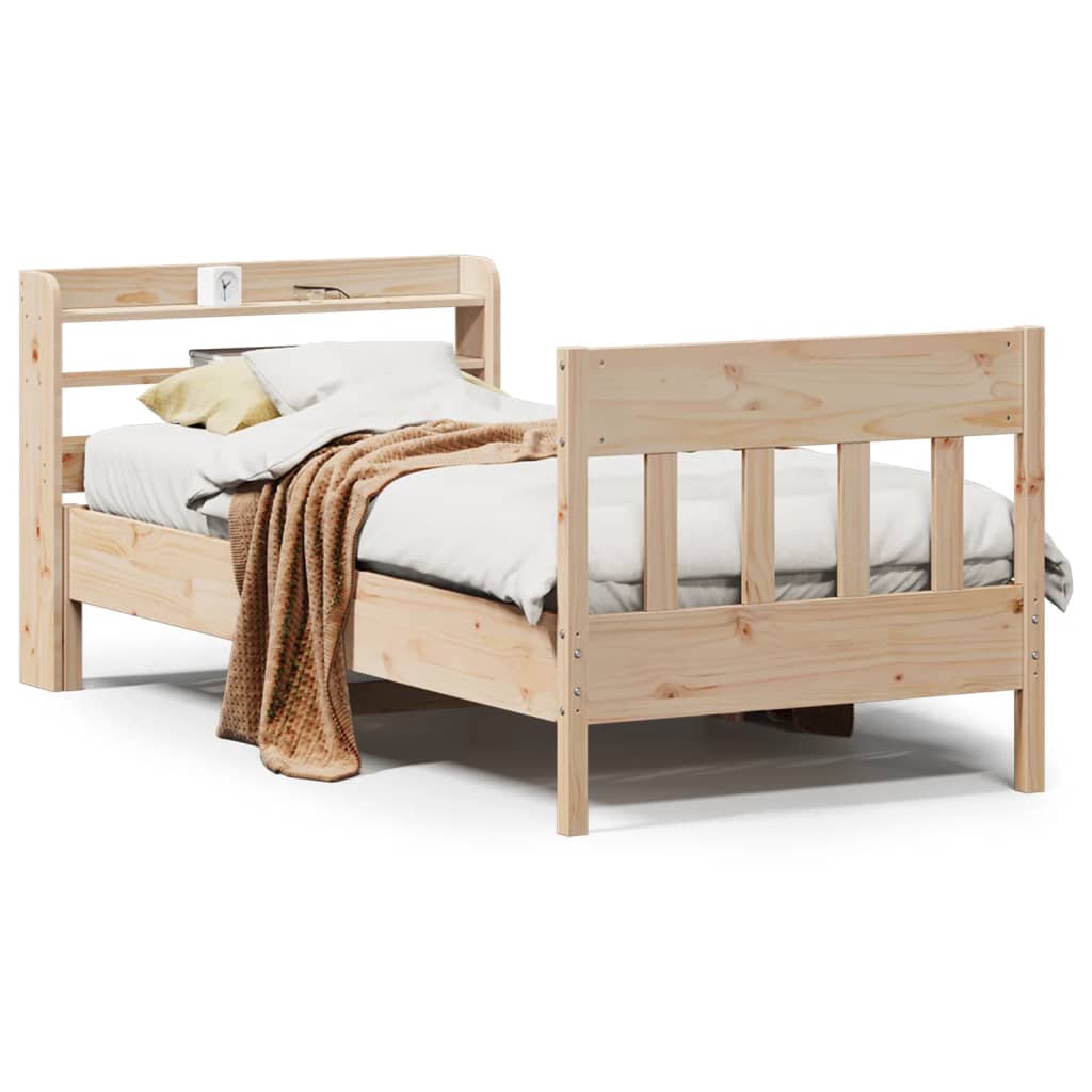Sengeramme uten madrass 75x190 cm heltre furu