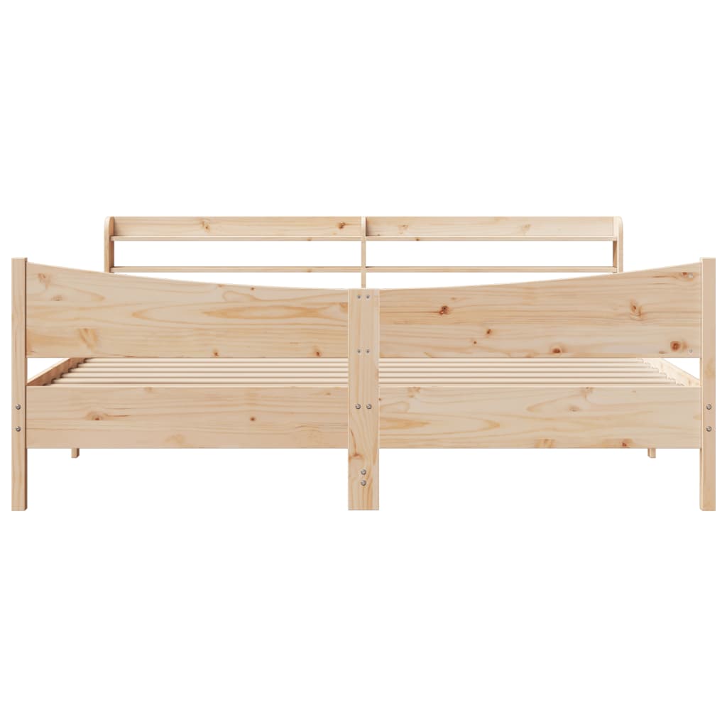 Sengeramme med hodegavl 180x200 cm heltre furu