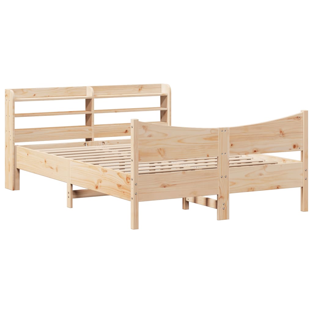 Sengeramme med hodegavl 135x190 cm heltre furu