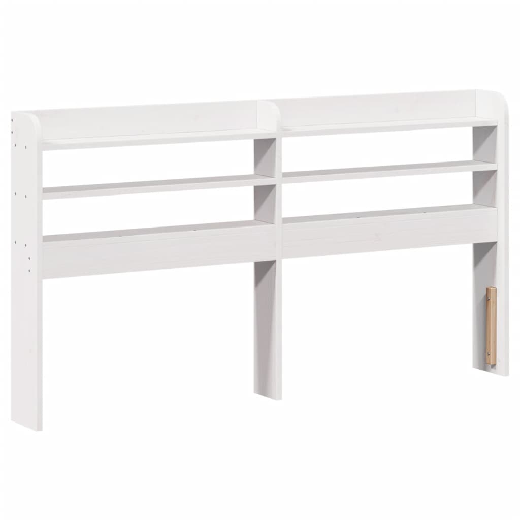 Sengeramme med hodegavl hvit 140x190 cm heltre furu