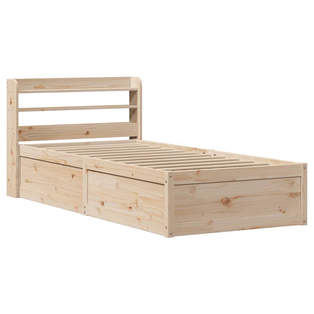 Sengeramme med hodegavl 75x190 cm heltre furu