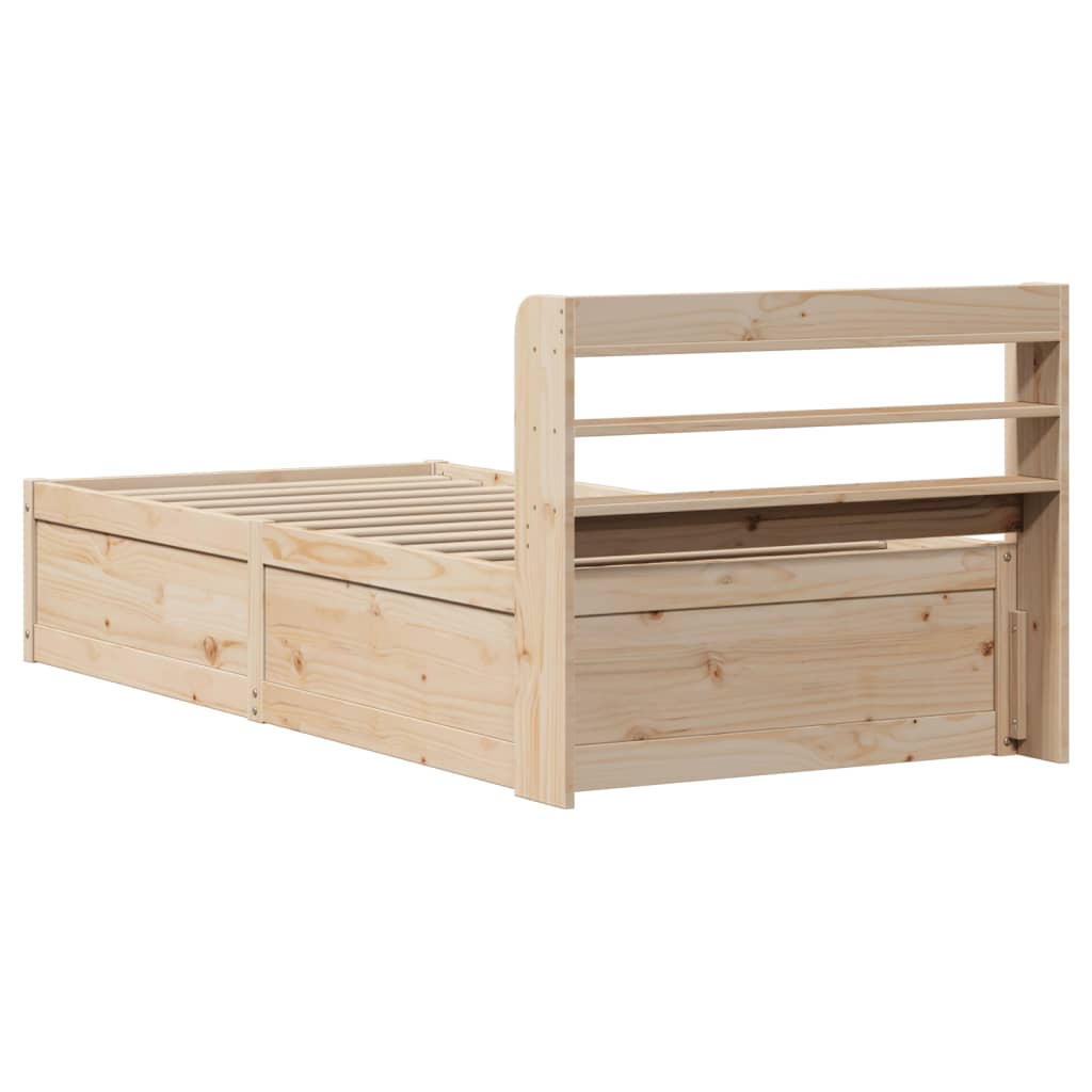Sengeramme med hodegavl 75x190 cm heltre furu