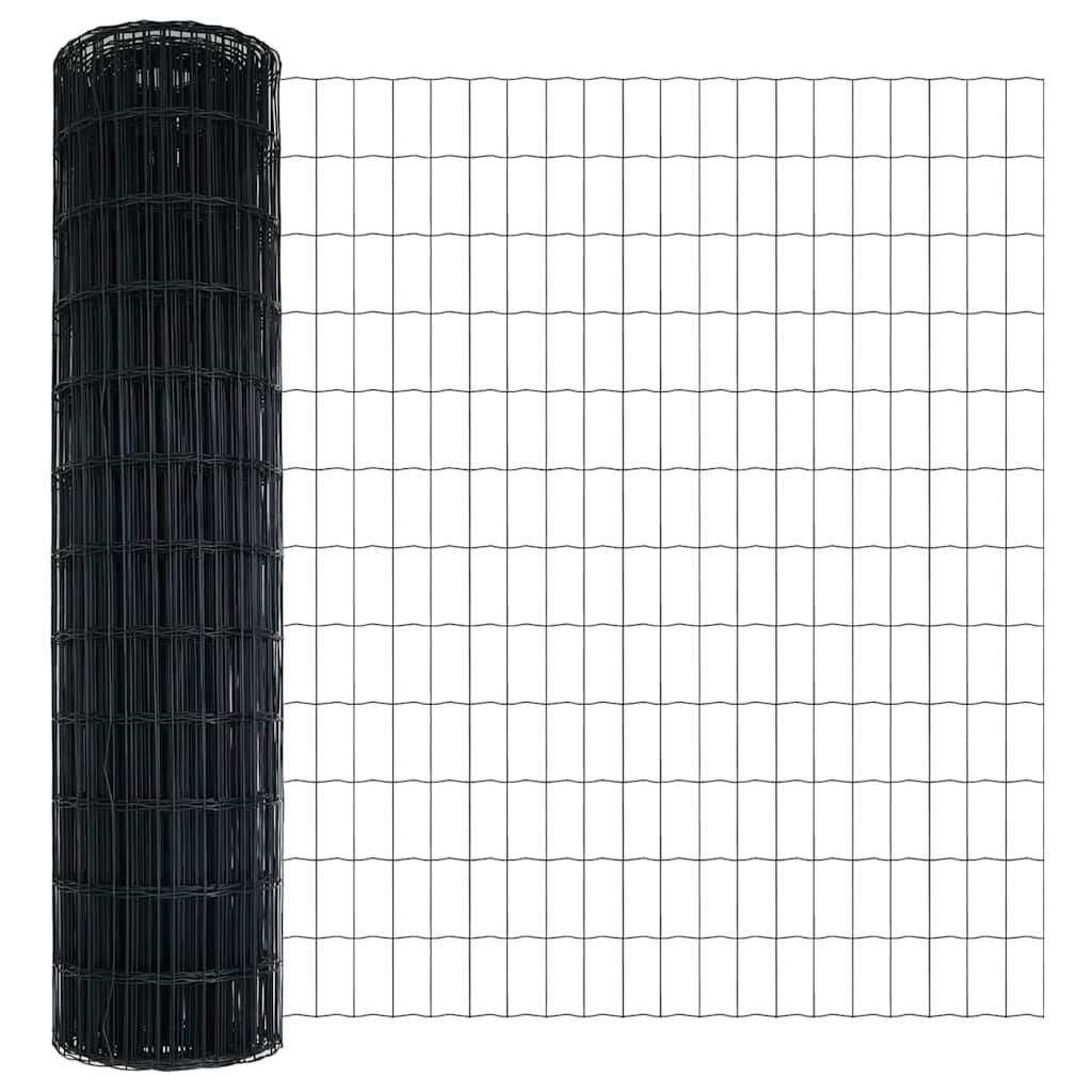 Euro Zaun Festemo 10 x 1 m PVC-belagt stål Grå Mesh