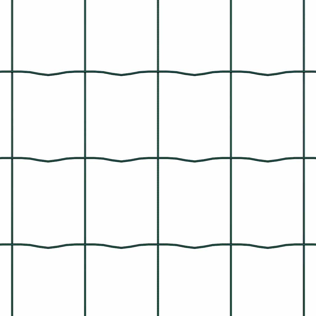Gjerde med stolpe grønn 0,6 x 50 m Stål og PVC