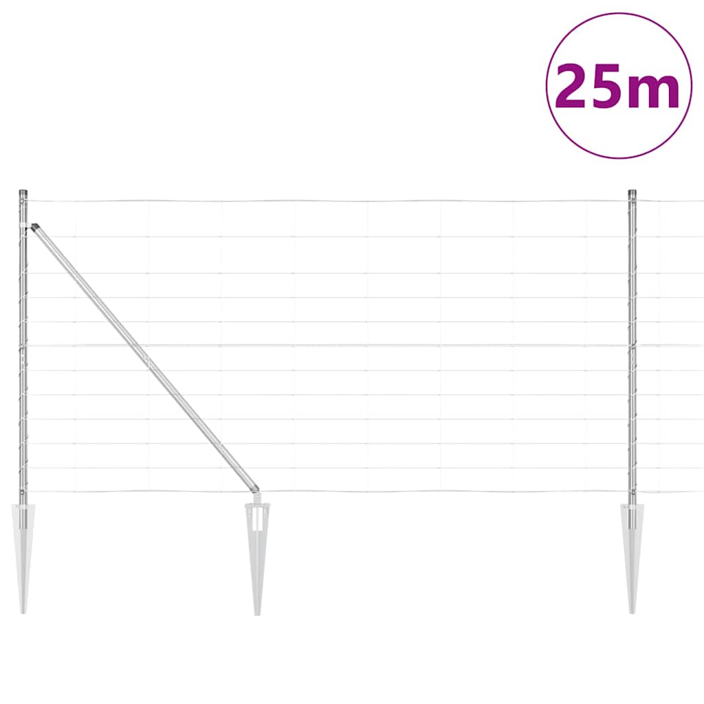 Gjerdepåle Galvanisert 25 x 1,2 m Stål