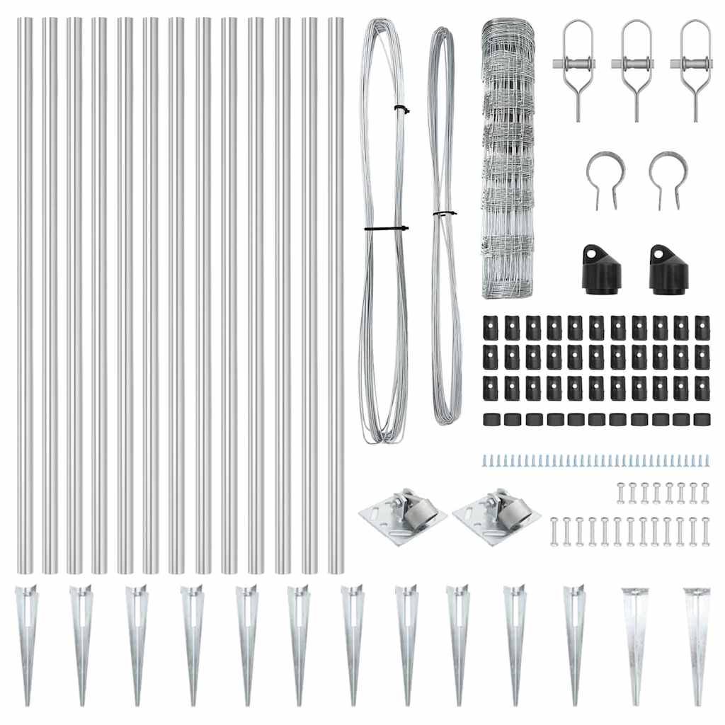 Gjerdepåle Galvanisert 50 x 0,8 m Stål