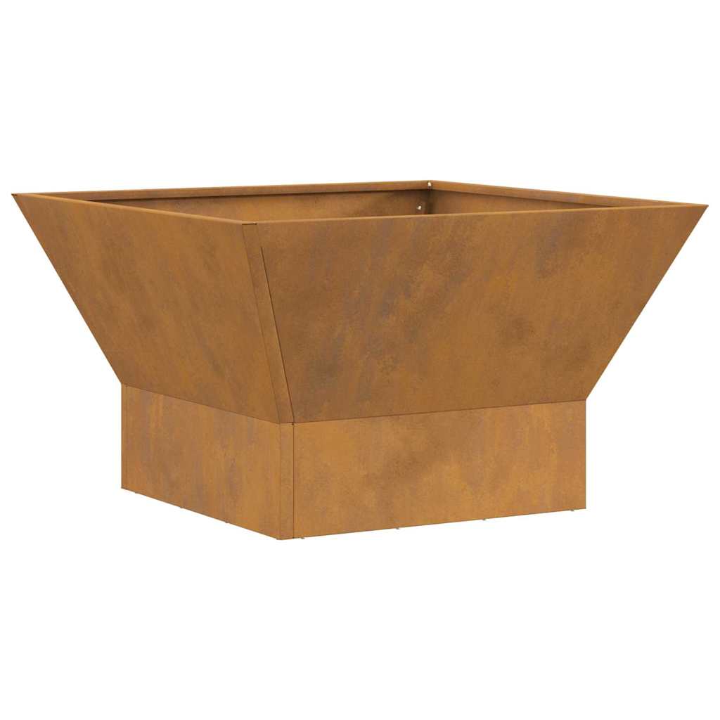 Bålplass Brun 60 x 60 x 35 cm Cortenstål